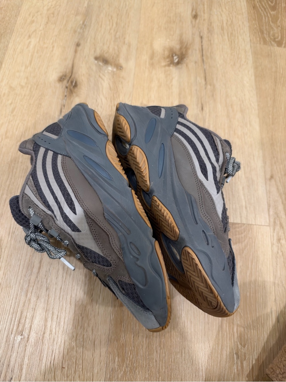 Yeezy Boost 700 V2 Core Brown and Gray Athletic Sneakers - Picture 2 of 2
